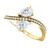 1.00 CT. T.W. Two-Stone Pear Shape Diamond Ring in 18K Gold