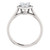 14K White Gold 1.00 CTW Heart Shape Halo Diamond Solitaire Ring