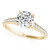 14k Rose Gold  1.25 Carat  Round cut Engagement Ring Set