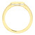 14k White Gold Ladies Diamond Signet Ring 1/10 Ctw. 10mm Solid Back