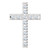 14kt Rose Gold 1.50 CTW  Diamond Cross Necklace 31mm x 21mm