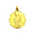 14kt Yellow Gold 30.0 mm Round Saint Michael Medal