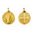 14kt Yellow Gold 25.0 mm Round Saint Benedict Medal 14kt Yellow Gold 25.0 mm Round Saint Benedict Medal