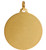 14kt Yellow Gold 25.0 mm Round Jesus Chirst Our Lord Medal