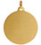 14kt Yellow Gold 30.0 mm Round Jesus Chirst Our Lord Medal