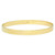 14k Gold 6mm Wide Flat High Polished Slip-on Solid Bangle 7 1/2 Inches