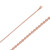14k Rose Gold Rolo Chain 2.3mm Wide 26 Inches