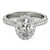 18k White Gold 2.00 ctw Oval Halo-Styled Engagement Ring SI2 G COLOR