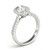 18k White Gold 2.00 ctw Oval Halo-Styled Engagement Ring SI2 G COLOR