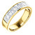 Platinum 9 Emerald Cut Diamond Ring Band 2.0 ctw