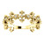 14k Yellow gold 1/10 CTW Diamond Cross Ring