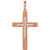 14kt Yellow Gold .10 CTW Diamond Cross Necklace 25mm x 14mm