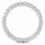 14k White Gold 3.5 ct. Two Row Diamond  Eternity band 5.8mm