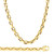 14K Yellow Gold 8.8mm Handcrafted Rolo Chain Necklace 18 Inches