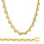 14K Yellow Gold 10mm Handcrafted Rolo Chain Necklace 30 Inches