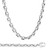 14K White Gold 10mm Handcrafted Rolo Chain Necklace 16 Inches