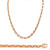 14K Rose Gold 4mm Handcrafted Rolo Chain Necklace 18 Inches