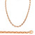 14K Rose Gold 4mm Handcrafted Rolo Chain Necklace 32 Inches