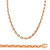 14K Rose Gold 5mm Handcrafted Rolo Chain Necklace 18 Inches