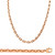 14K Rose Gold 5mm Handcrafted Rolo Chain Necklace 34 Inches