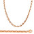 14K Rose Gold 6mm Handcrafted Rolo Chain Necklace 30 Inches