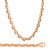 14K Rose Gold 7.6mm Handcrafted Rolo Chain Necklace 20 Inches