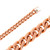 14K Rose Gold 10mm Miami Cuban Chain Necklace 16 Inches