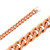 14K Rose Gold 10mm Miami Cuban Chain Necklace 30 Inches