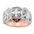 14k Rose Gold Diamond Scottish Rite Ring Mason 32√Ç¬∞