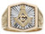 14k Gold Masonic Blue Lodge Ring