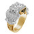 14k Gold Masonic Scotish Rite Diamond Ring  1/2 Ctw