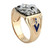 14k Gold  Diamond Masonic Blue Lodge Ring .15 Ctw 14k Gold  Diamond Masonic Blue Lodge Ring .15 Ctw