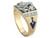 14k Gold  Diamond Masonic Blue Lodge Ring .25 Ctw