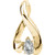 14k Yellow Gold Pear Shape Diamond Omega Slide 1.09 Ctw