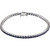 18kt White Gold Sapphire 6.0ct Diamond Tennis Bracelet 7.25"
