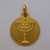 14k Gold Exquisite Menorah Medal Pendant 25mm