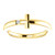 14k Gold Youth Diamond Cross Ring 5mm