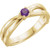 14k Gold Family Mother's Ring, 2 Stone (Available in 1,2,3,4,5,6 Stones)