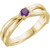 14k Gold Family Mother's Ring, 3 Stone (Available in 1,2,3,4,5,6 Stones)