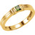 14k Gold Family Mother's Ring, 1 Stone (Available in 1,2,3 Stones)