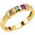 14k Gold Family Mother's Ring, 1 Stone (Available in 1,2,3 Stones)