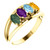 14k Gold Family Mother's Ring, 5 Stone (Available in 1.2,3,4,5,6 Stones)#10350