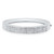 14k White Gold 9.0mm Wide High Polished Diamond  Bangle 7" 3.0 CTW