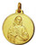 14kt Yellow Gold 16.0 mm Round Sacred Heart Medal