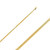 14k Gold 2mm Flat Curb Chain 26 Inches