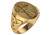 14k Yellow Gold Celtic Cross Ring 18.0mm x 16.00mm