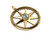 14k Gold Diamond Compass Pendant 28.0mm, .65 Ctw