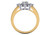 14k Gold 10mm Ladies Prong-set 1.5ctw Halo Diamond Cluster Ring