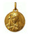 18kt Yellow Gold 21.0 mm Round Madonna (Virgin Mary) Medal