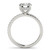 14k Rose Gold  3/4 Carat  Round cut Engagement Ring Wedding Set